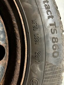 Predám Zimné gumy Continental 185/60 R15 + plechače - 3