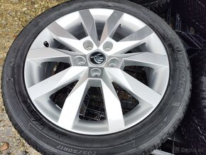 Alu sada = 5x112 = orig. ŠKODA = s pneu=205/50 R17 - 3