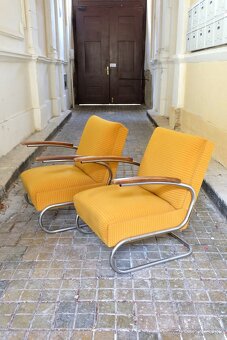 Funcionalistické užasné kreslá Thonet S-411 - 3