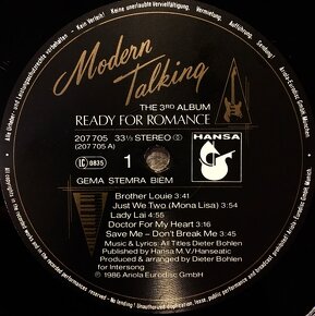 Modern Talking - Ready For Romance - 3. Album - 3