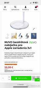 Nabíjacia stanica 3v1 pre iPhone Apple watch a AirPods - 3