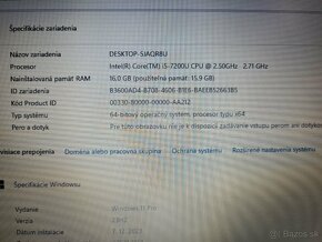 Pracovný Thinkpad X270 i5 ~3,1Ghz 12,5", 16Gb, 480 Gb SSD - 3