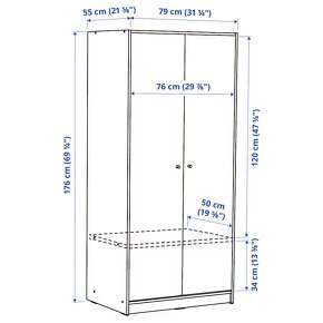 IKEA skriňa KLEPPSTAD - 3