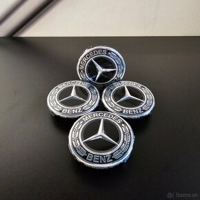 MERCEDES KRYTKY KOLIES S PRSTENCOM - CIERNE, ROZMER: 75 MM - 3