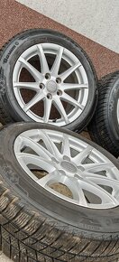 ALU Audi 5x112 a zimné Barum Polaris 5 205/55 R16 - 3