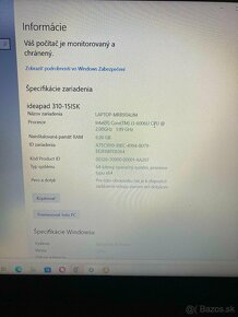 Predám notebook LENOVO Ideapad 310-15ISK 80SM - 3