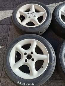 Semislick pneu 195/50r15 +alu disky 4x100 - 3