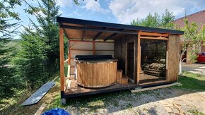 Sauna domček s ochladzovacou kaďou/ vírivkou - 3