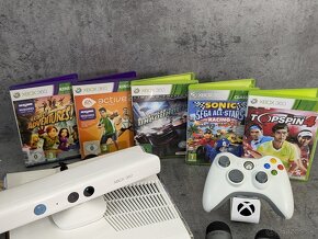 Xbox 360 Slim, HDD, Kinect, ovládač, 2 mikrofóny a hry - 3