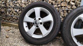 Disky orig. Volkswagen 5x112 R16 + Letné pneu 205/55 R16 - 3