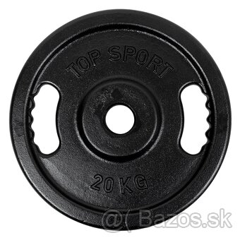 Liatinové olympijské grip kotúč TOP SPORT CASTYR 2x20kg/50mm - 3