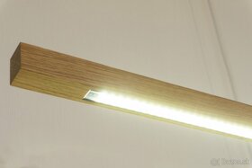 100r+ DUB ručne vyrobená drevená LED lampa - 3