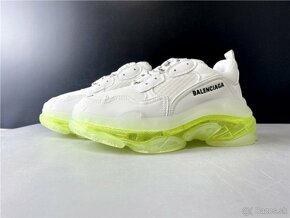 Balenciaga Triple S Clear Sole White/Green - 3