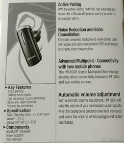 Mono Headset Bluetooth HM1000 Samsung - nový - 3