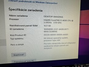 Predám PC Intel Core i5 16gb ram - 3