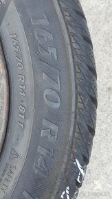 Komplet kolesa 165/70 R14  zo zimným obutim - 3