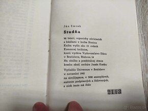 5 x BÁSNE s ČÍSLOVANÍM--1. HOSTINA-J.SMREK-č.výtlačku 2189-- - 3