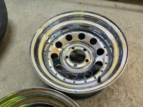 Chrómové oceľové disky 5x114,3 r15  offroad - 3