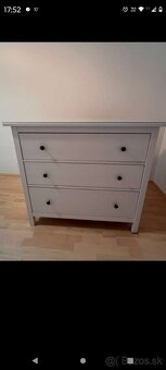 IKEA Hemnes komodu 3 zásuvkova s ochranným sklom - 3