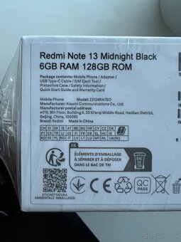 Xiaomi Redmi Note 13 Midnight Black 6GB RAM 128GB ROM - 3