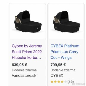 Cybex by Jeremy Scott Priam 2022 Hlboká korba - 3