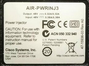 PoE injector Cisco AIR-PWRINJ3 - 3