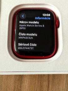 Predám Apple Watch 8 45mm RED Stav Nových hodiniek - 3