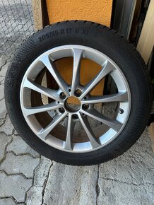 Predám orginál zimné kolesa mercedes 205/55 r17 - 3