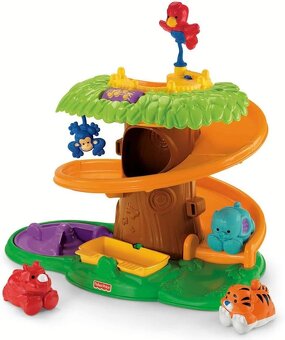 Fisher Price Dzungla Strom 3 Zvieratka Smykalka KolotocZvuky - 3