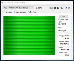 Predám 500 GB disk WD Blue - 3