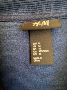 Pánsky tmavomodrý kardigán H&M č.M na gombíky - 3