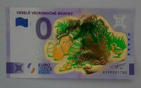 0€ / 0 euro suvenírová bankovka prítlač gold - výmena - 3