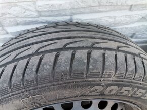 Plechové disky 5x108 R16 + 205/55 R16 letné pneumatiky - 3