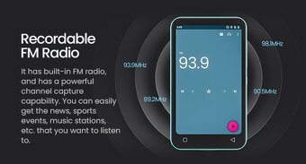 ✅HI-Res MP3/4 prehrávač s Android, Rádio/WIFI, BT, micro SD - 3