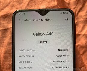 Predám Samsung A40 - 3