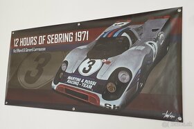 Porsche 917 a Audi Quattro S1 banner/plagát - 3