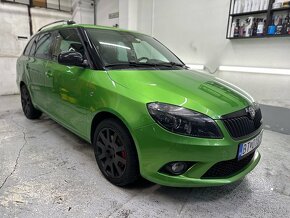 Škoda Fabia 2 RS zelena metalíza 1.4 TSI 132kw 2012 nová STK - 3