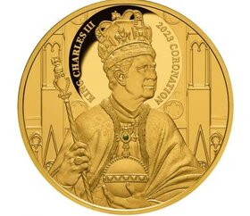 Kráľ CHARLES III 1oz zlatá minca 2023 - 3