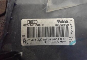 Audi A4 B6 2001-2005 pravé predné svetlo Bixenon - 3