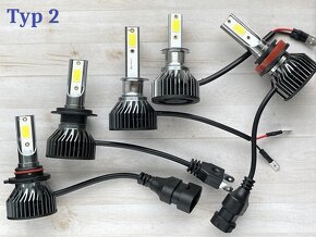 H7 led (H1,H3,H4,H8,H9,HB4...) kvalitné, silné, neoslňujúce - 3