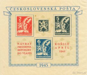 Poštové známky, filatelia: ČSSR 1945 komplet - 3