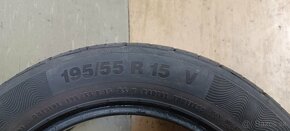 Predám letné pneu CONTINENTAL 195/55 R15 V - 3