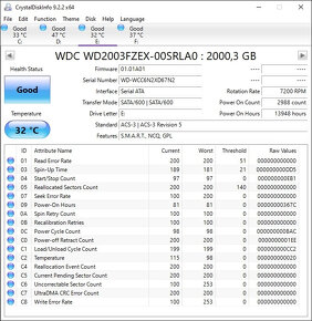 HDD Western Digital Black 2TB 3,5" SATA 3 - 3