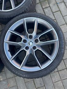 ORIGINÁL Alu Škoda GEMINI R18, 5x112 - VČ. PNEU - 3