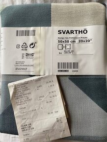 2ks Poťahy ozdobné na vankúše IKEA, nepoužité - 3