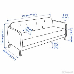 Predám novú sedačku Ikea Linanas - 3