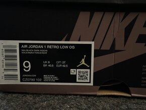 Nike air Jordán 1 low mocha - 3