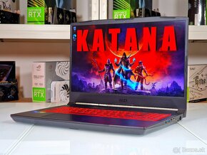 Herný notebook MSI KATANA | ZÁRUKA | RTX 3050 | 16gb | SSD - 3