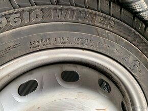 Perfektne zimné pneumatiky  s diskami 205/65 R16 - 3