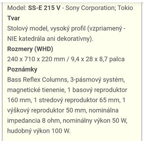 SONY SS-E 215 V - 3